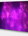 Purple Starry Fractal Sky'Extra Large Abstract Canvas Art Print