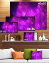 Purple Starry Fractal Sky'Extra Large Abstract Canvas Art Print