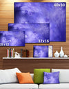 Light Blue Fractal Sky with Stars'Extra Large Abstract Canvas Art Print