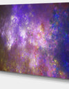 Blur Fractal Sky with Stars'Extra Large Abstract Canvas Art Print