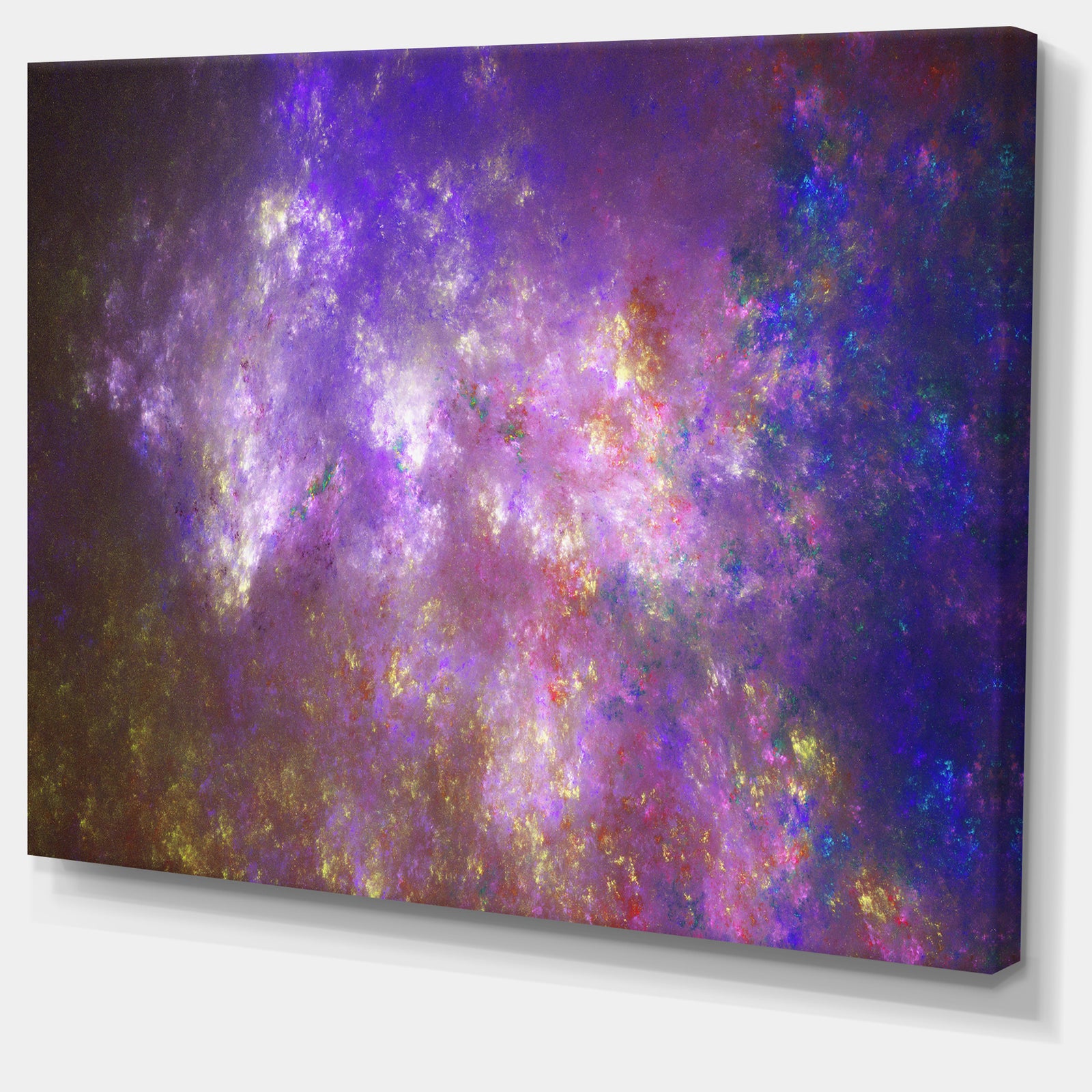 Blur Fractal Sky with Stars'Extra Large Abstract Canvas Art Print