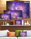 Blur Fractal Sky with Stars'Extra Large Abstract Canvas Art Print