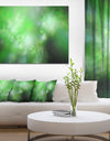 Green Blur Sky with Stars'Extra Large Abstract Canvas Art Print