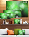 Green Blur Sky with Stars'Extra Large Abstract Canvas Art Print