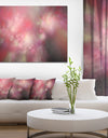 Red Blur Sky with Stars'Extra Large Abstract Canvas Art Print