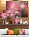 Red Blur Sky with Stars'Extra Large Abstract Canvas Art Print