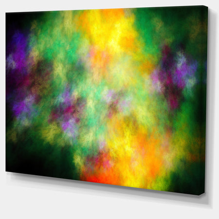 Colorful Sky with Blur Stars'Extra Large Abstract Canvas Art Print