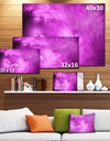 Bright Purple Sky with Stars'Extra Large Abstract Canvas Art Print