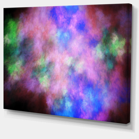Multi-Color Bright Sky with Stars'Extra Large Abstract Canvas Art Print