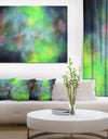 Green Blue Sky with Stars'Extra Large Abstract Canvas Art Print