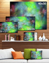 Green Blue Sky with Stars'Extra Large Abstract Canvas Art Print