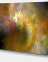 Blur Yellow Sky with Stars'Extra Large Abstract Canvas Art Print