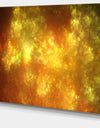 Blur Golden Sky with Stars'Extra Large Abstract Canvas Art Print