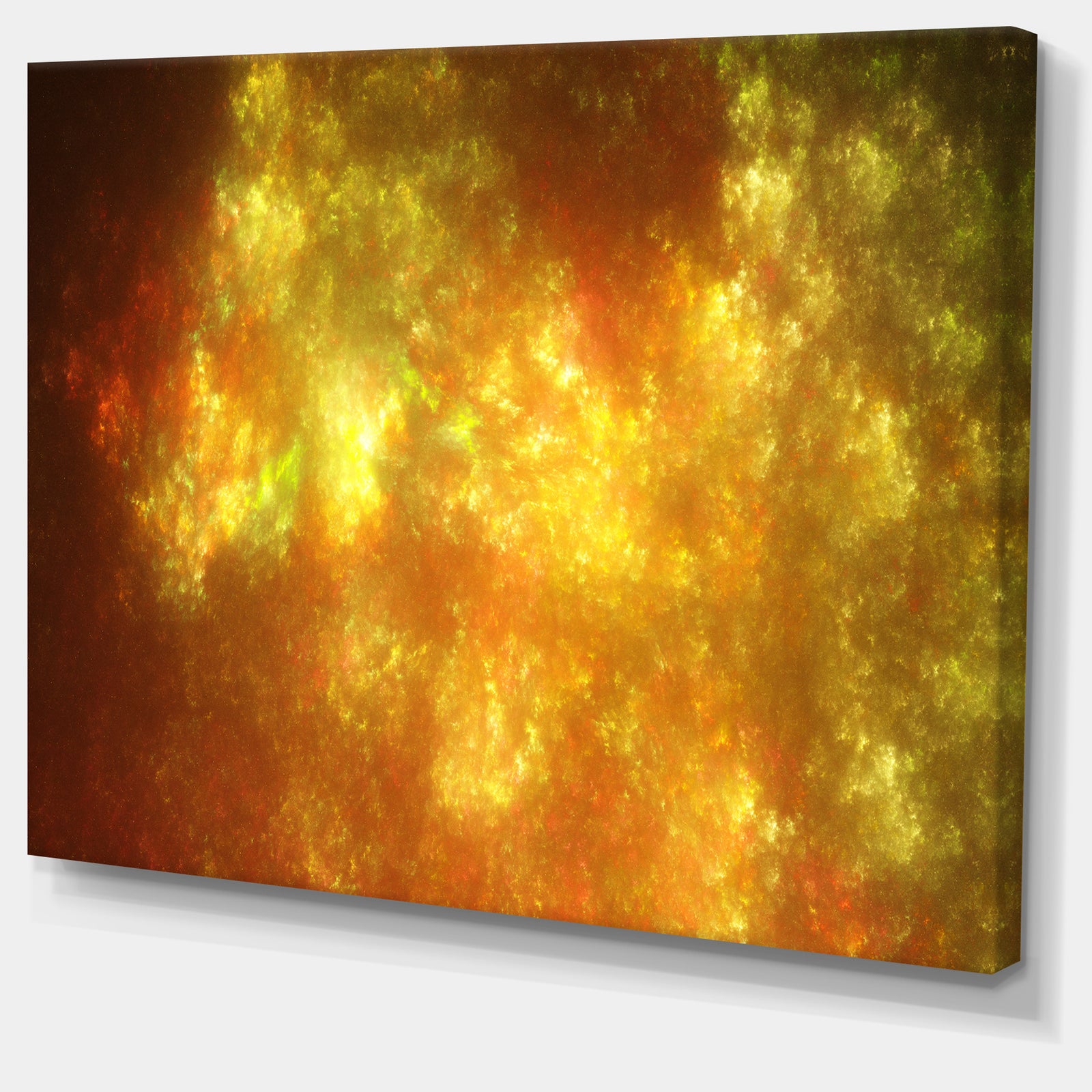Blur Golden Sky with Stars'Extra Large Abstract Canvas Art Print