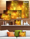 Blur Golden Sky with Stars'Extra Large Abstract Canvas Art Print