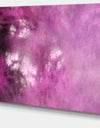 Blur Pink Sky with Stars'Extra Large Abstract Canvas Art Print