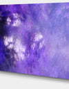 Blur Purple Sky with Stars'Extra Large Abstract Canvas Art Print