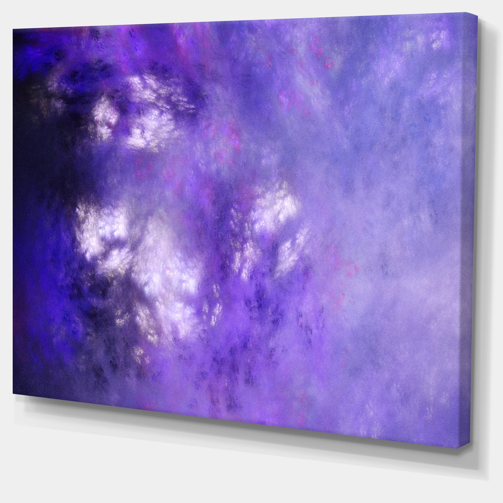 Blur Purple Sky with Stars'Extra Large Abstract Canvas Art Print