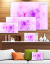 Blur Light Pink Sky with Stars'Extra Large Abstract Canvas Art Print