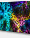 Glowing Abstract Fireworks'Extra Large Abstract Canvas Art Print