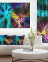 Glowing Abstract Fireworks'Extra Large Abstract Canvas Art Print