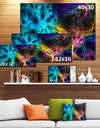 Glowing Abstract Fireworks'Extra Large Abstract Canvas Art Print