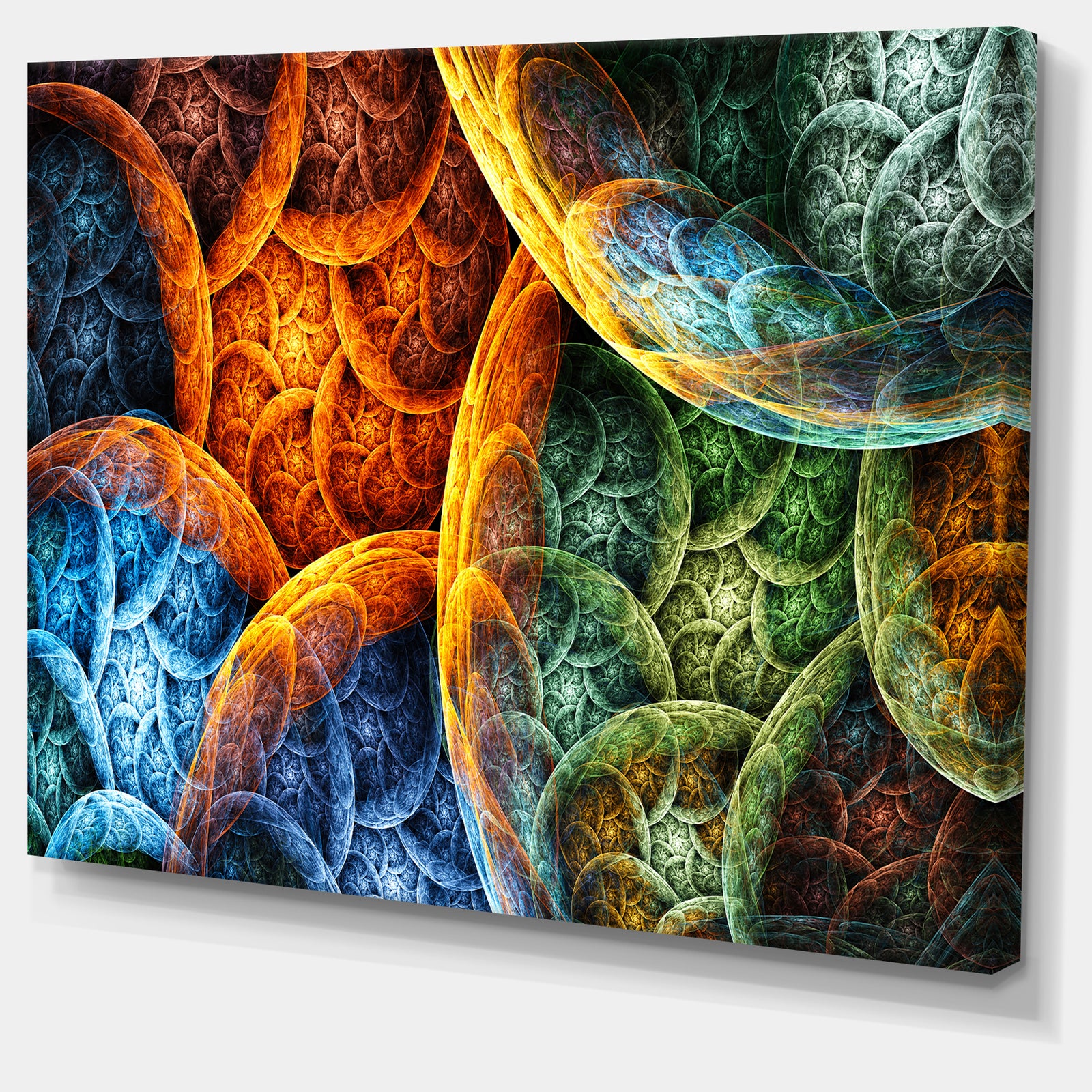 Vibrant Colorful Clouds'Extra Large Abstract Canvas Art Print