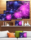 Purple Pink Colorful Fireworks - Extra Large Abstract Canvas Art Print