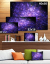 Purple Fireworks on Black - Extra Large Abstract Canvas Art Print