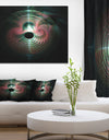 Green Pink Magical Lights - Extra Large Abstract Canvas Art Print