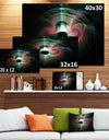 Green Pink Magical Lights - Extra Large Abstract Canvas Art Print