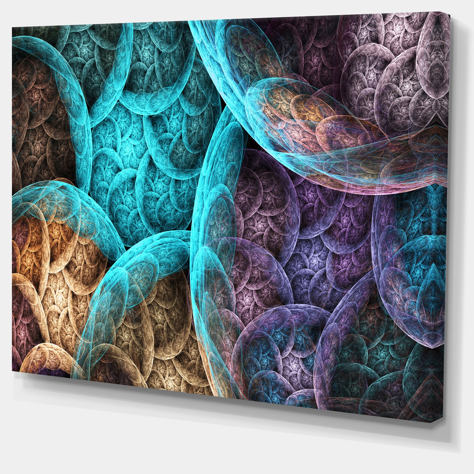 Colorful Dramatic Clouds - Extra Large Abstract Canvas Art Print