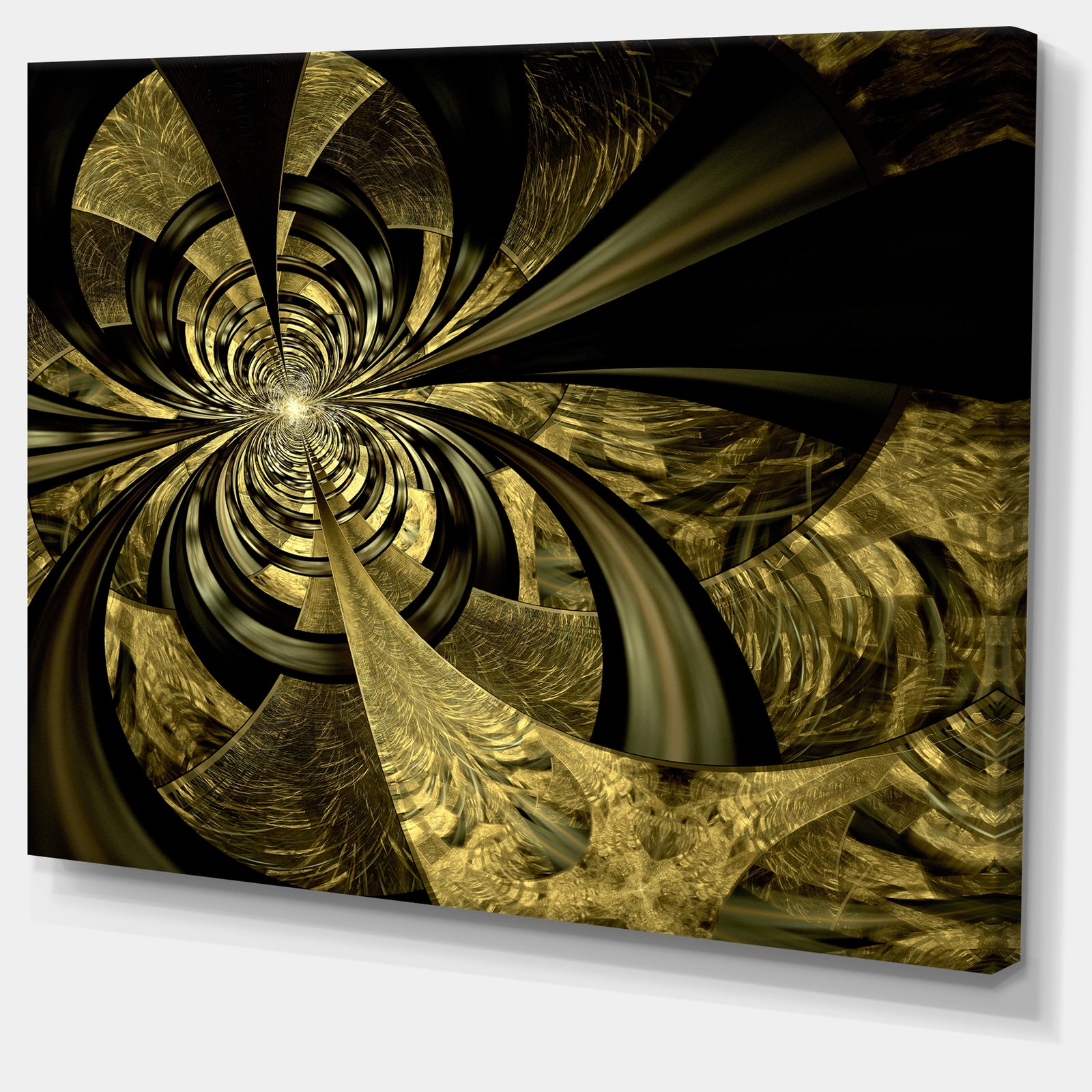 Colorful Fractal Flower Pattern - Extra Large Abstract Canvas Art Print