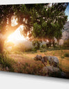 Picturesque Foros Mountains - Extra Large Abstract Canvas Art Print
