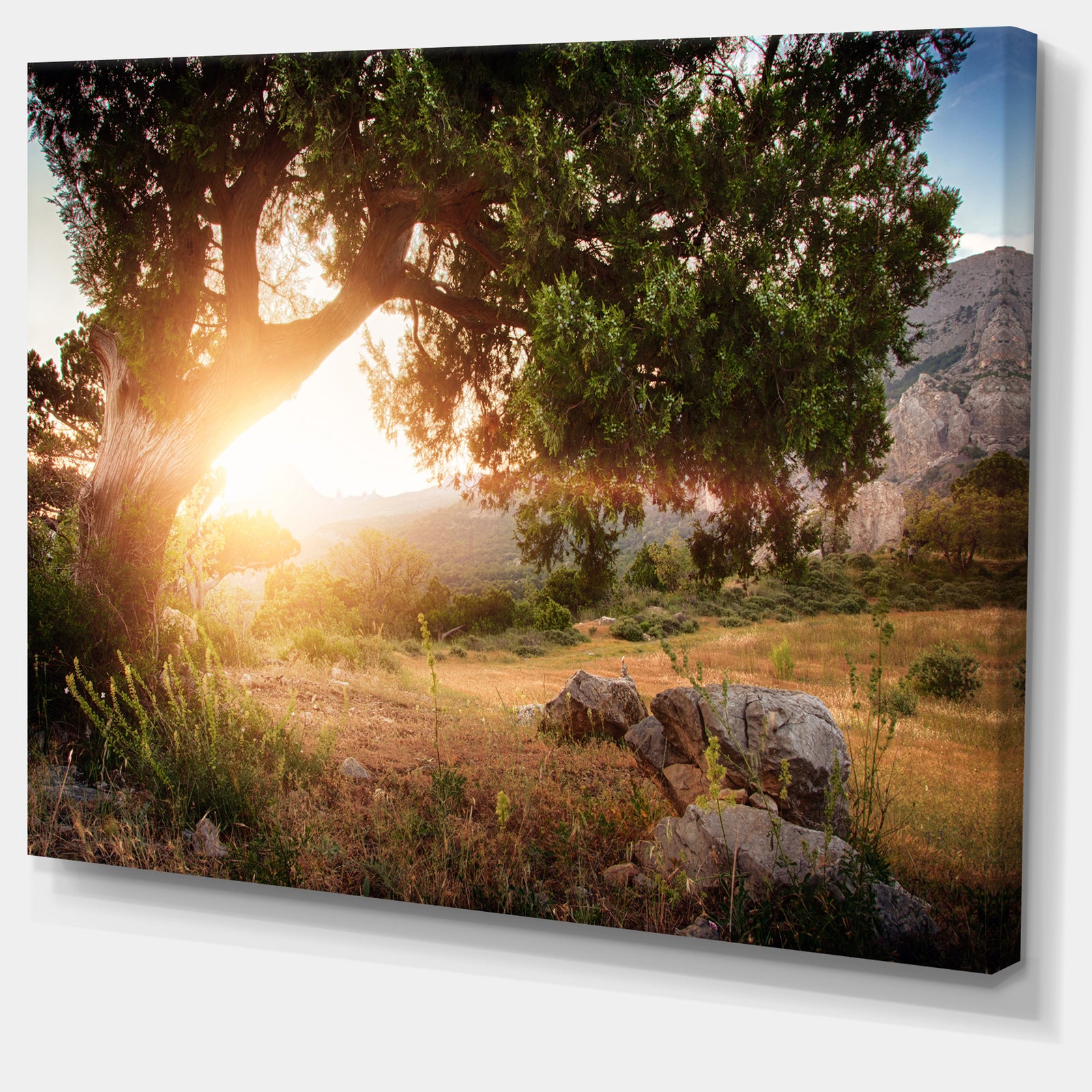 Picturesque Foros Mountains - Extra Large Abstract Canvas Art Print