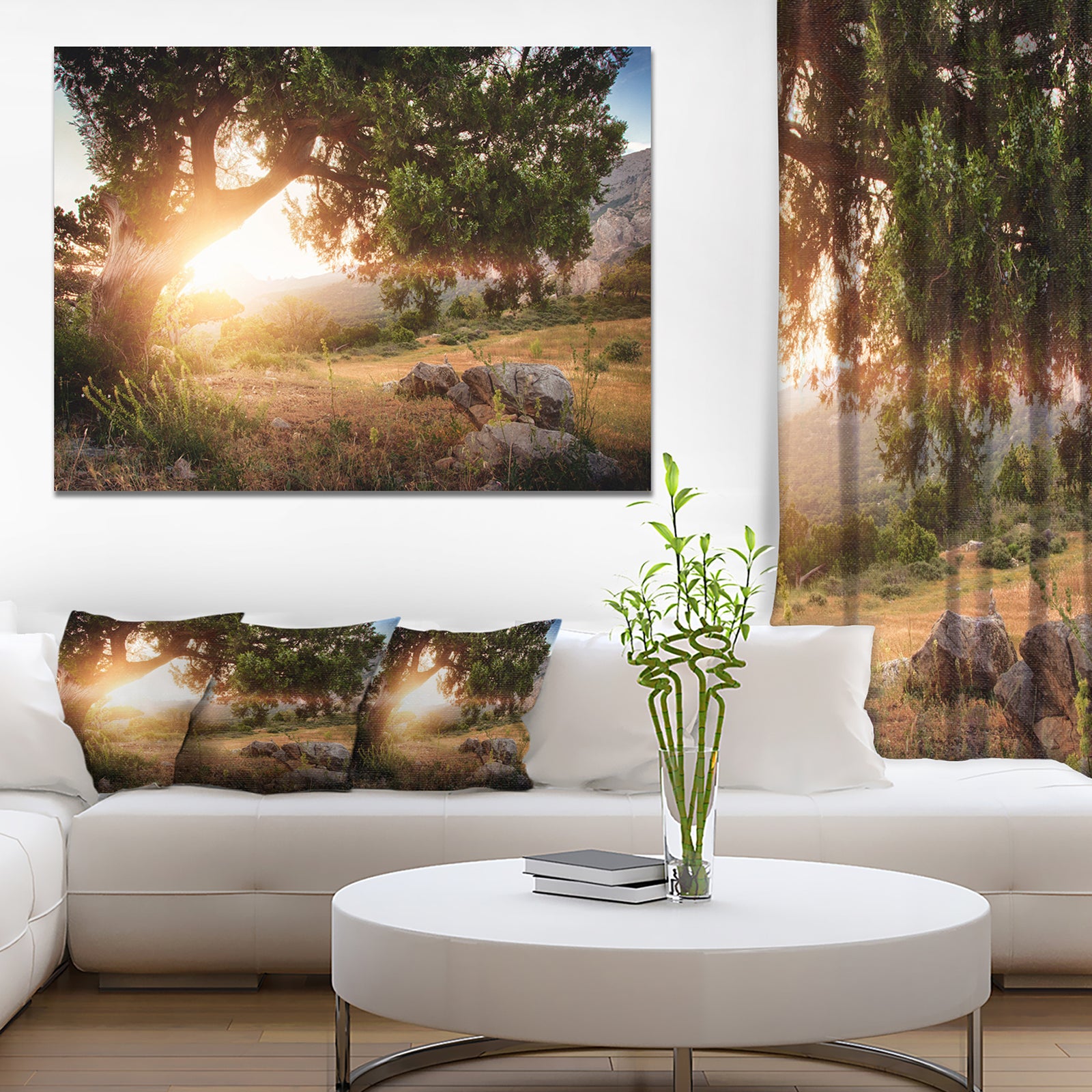 Picturesque Foros Mountains - Extra Large Abstract Canvas Art Print
