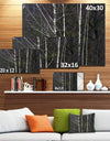 Black and White Birch Forest - Abstract Wall Art Canvas