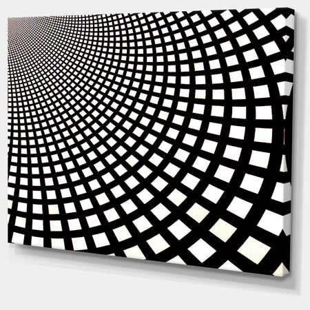Fractal Square Pixel Mosaic Illustration - Abstract Wall Art Canvas