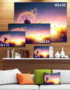 Dandelion at Sunset Freedom to Wish - Abstract Wall Art Canvas