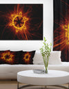 Solar Eclipse Digital Illustration - Abstract Wall Art Canvas