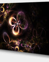 Glowing Small Fractal Flowers - Abstract Wall Art Canvas