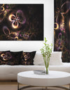 Glowing Small Fractal Flowers - Abstract Wall Art Canvas