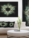 Yellow and Green Fractal Flower - Abstract Wall Art Canvas