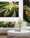 Colorful Fractal Flower Pattern'Extra Large Abstract Print Art