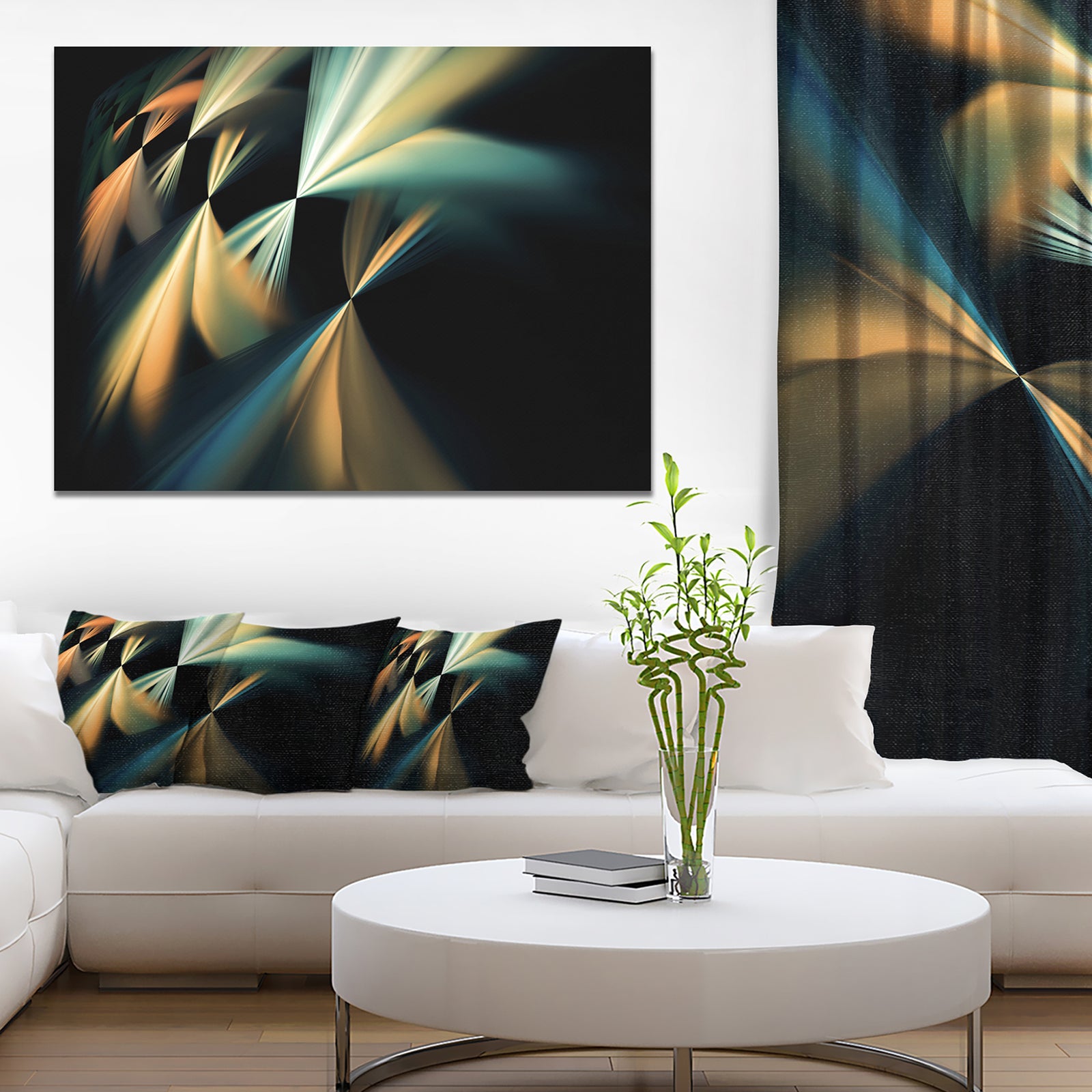 Floating Abstract Fractal Designs - Abstract Art on Canvas