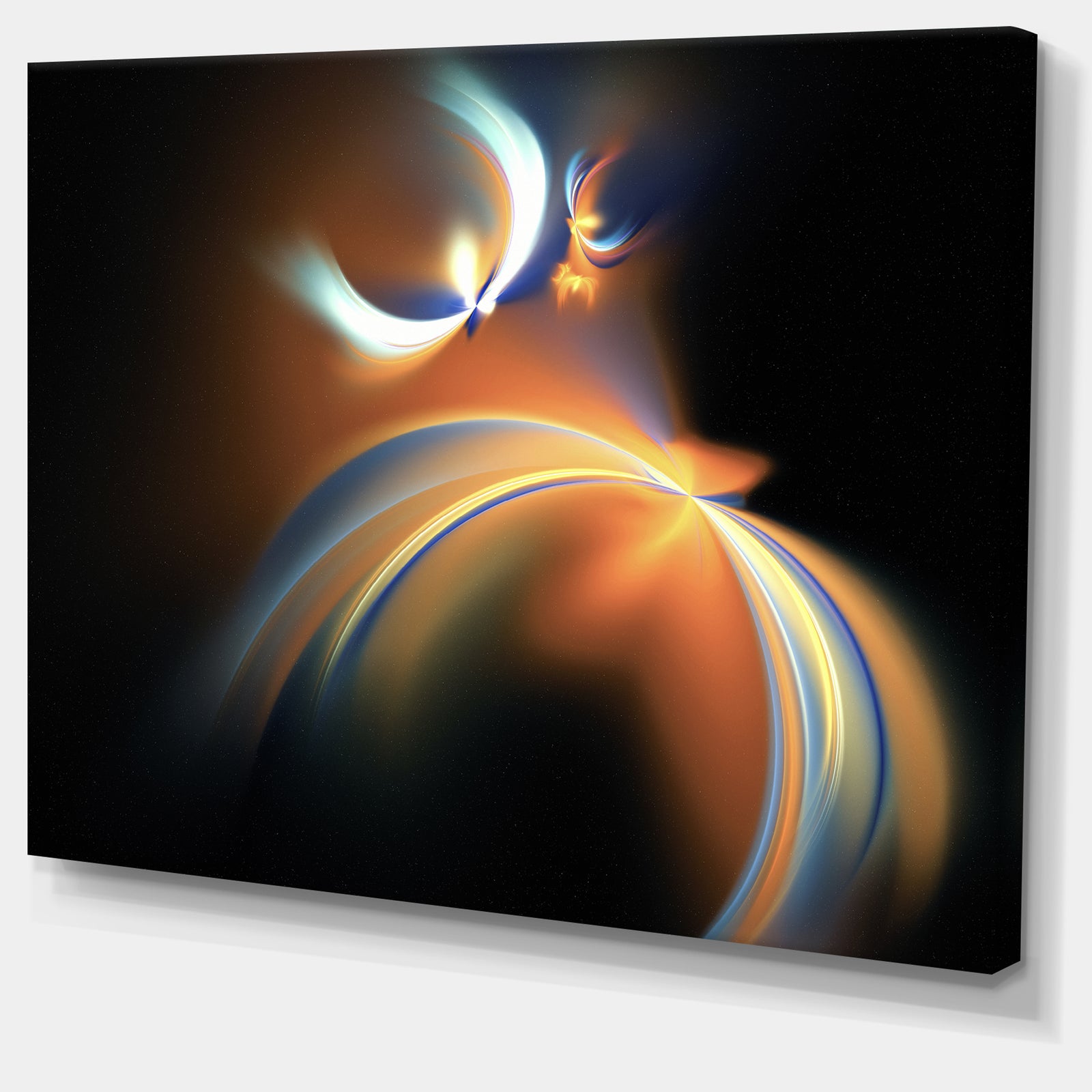 Brown Floating Fractal Designs - Abstract Art on Canvas