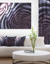 Purple Flower Shaped Fractal Art'Extra Large Abstract Canvas Art Print