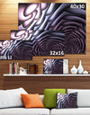 Purple Flower Shaped Fractal Art'Extra Large Abstract Canvas Art Print