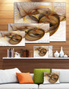 Abstract Brown Spiral Texture'Extra Large Abstract Canvas Art Print