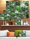 Exotic Green Fractal Landscape'Extra Large Abstract Canvas Art Print